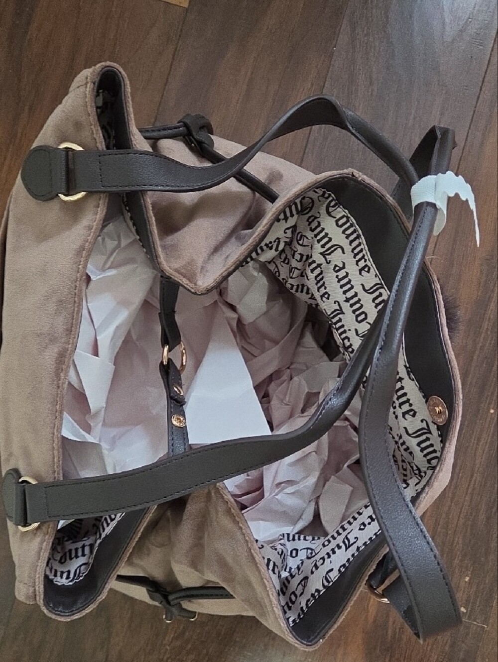 Juicy Couture Crown Tote Bag - Taupe. - Picture 7 of 7